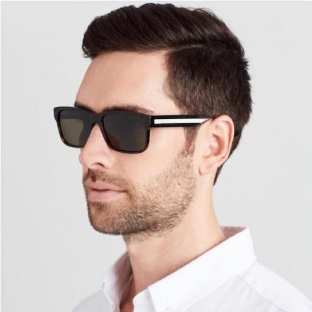 New Authentic Gucci GG0340S 003 56 GG0340 Men's Sunglasses
